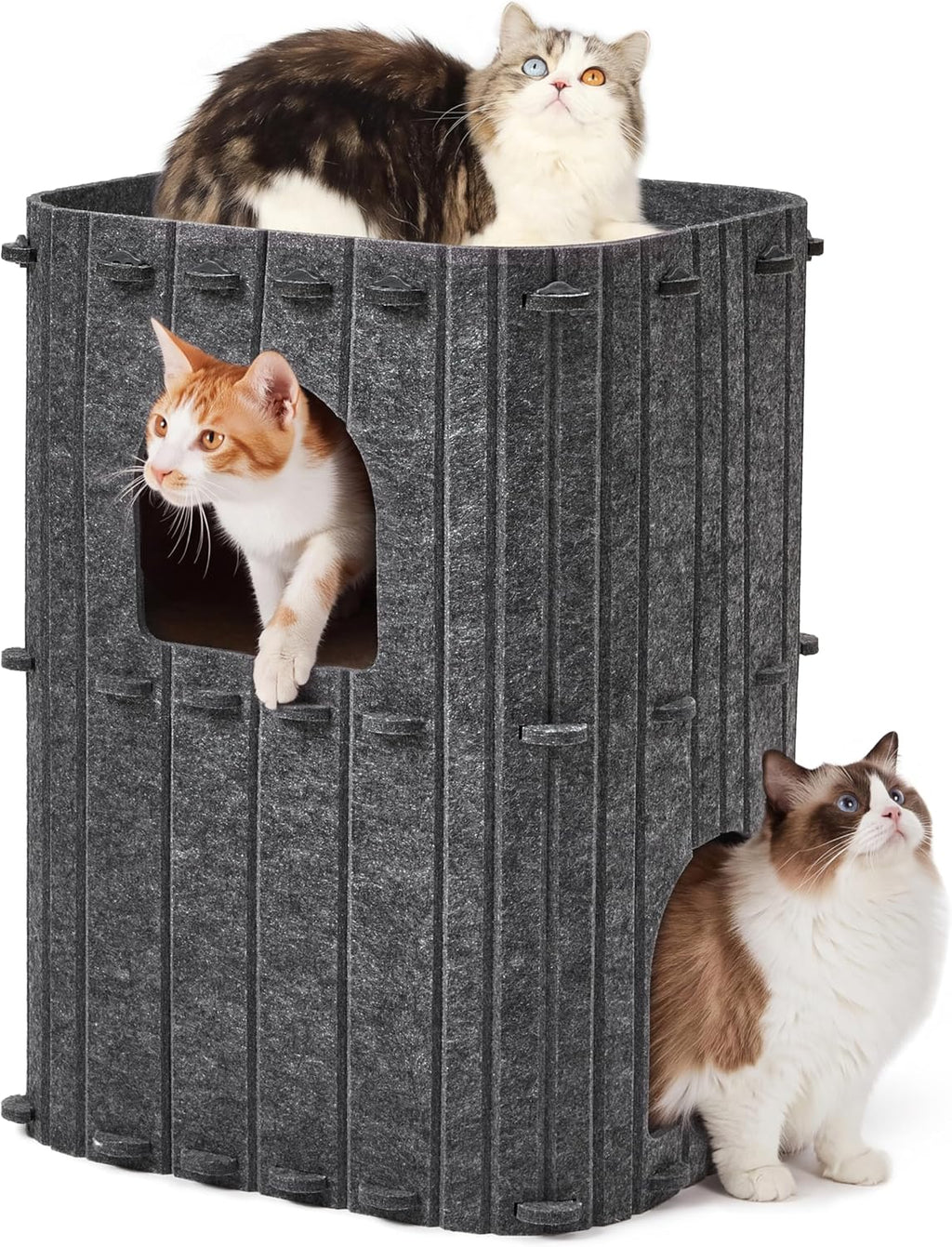 FUKUMARU Casa para gatos de interior, cama cálida para gatos