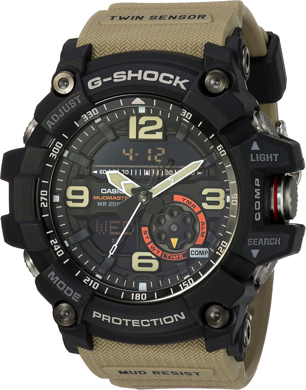 Casio GG-1000-1A5CR G Shock Reloj con pantalla analógica-digital de cuarzo beige para hombre