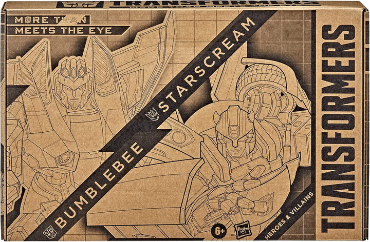 Transformers Toys Heroes and Villains Bumblebee and Starscream - Pa...