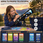 Telescopio para adultos y niños de alta potencia de 3.543 in de