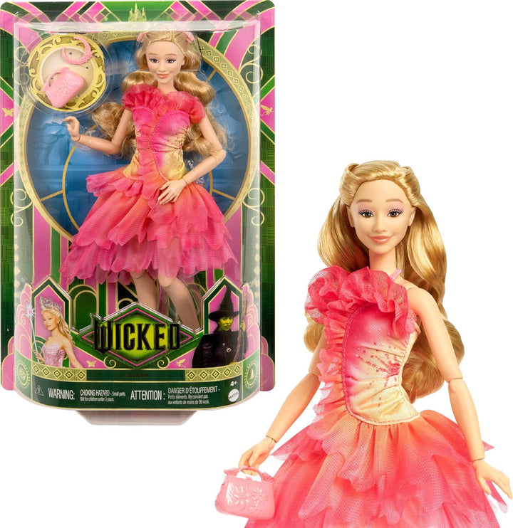Mattel Muñeca universal Wicked Glinda Fashion y accesorios con cabe...