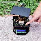 KEYESTUDIO Kit electrónico de seguimiento solar DIY para Arduino, carga de teléfono inteligente, sensor de temperatura y humedad, sensor de luz BH1750, kit de programación educativo para adolescentes