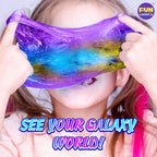 FunKidz - Kit de slime metálico de juguete para niños y niñas de 10 a 12 años, kit de fabricación de limo metálico para niños de 8 a 10 años, brillante, galáctico, divertidos regalos de slime