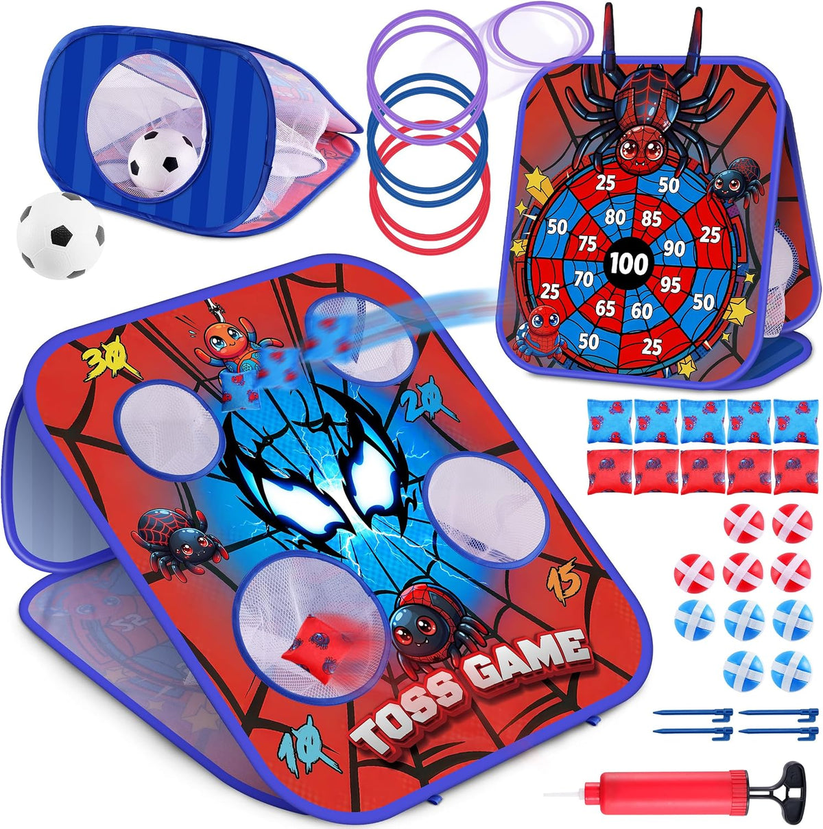 Juego de Lanzamiento de Bolsas para Niños - Tablero Cornhole Juguetes al Aire Libre para Niños Pequeños - Actividades para Fiestas Carnaval Patio Jardín Playa Césped Juguete para Niños y Niñas de 3 4 5 6 7 8 Años Regalos de Cumpleaños