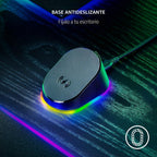 Razer Mouse Dock Pro con Puck de Carga Inalámbrica: Carga Inalámbrica Magnética - Transceptor HyperPolling 8K Hz Integrado - Base Antideslizante - Iluminación Chroma RGB - Negro Clásico