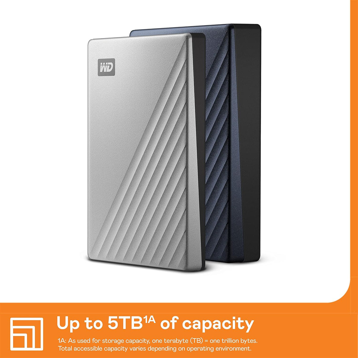 WD 4TB My Passport Ultra, Plata, Disco Duro Externo Portátil, softw...