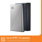 WD 4TB My Passport Ultra, Plata, Disco Duro Externo Portátil, softw...
