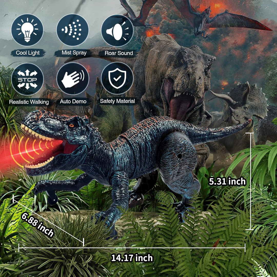 Sunrad Juguetes de dinosaurio a control remoto para niños de 3-5, 4...