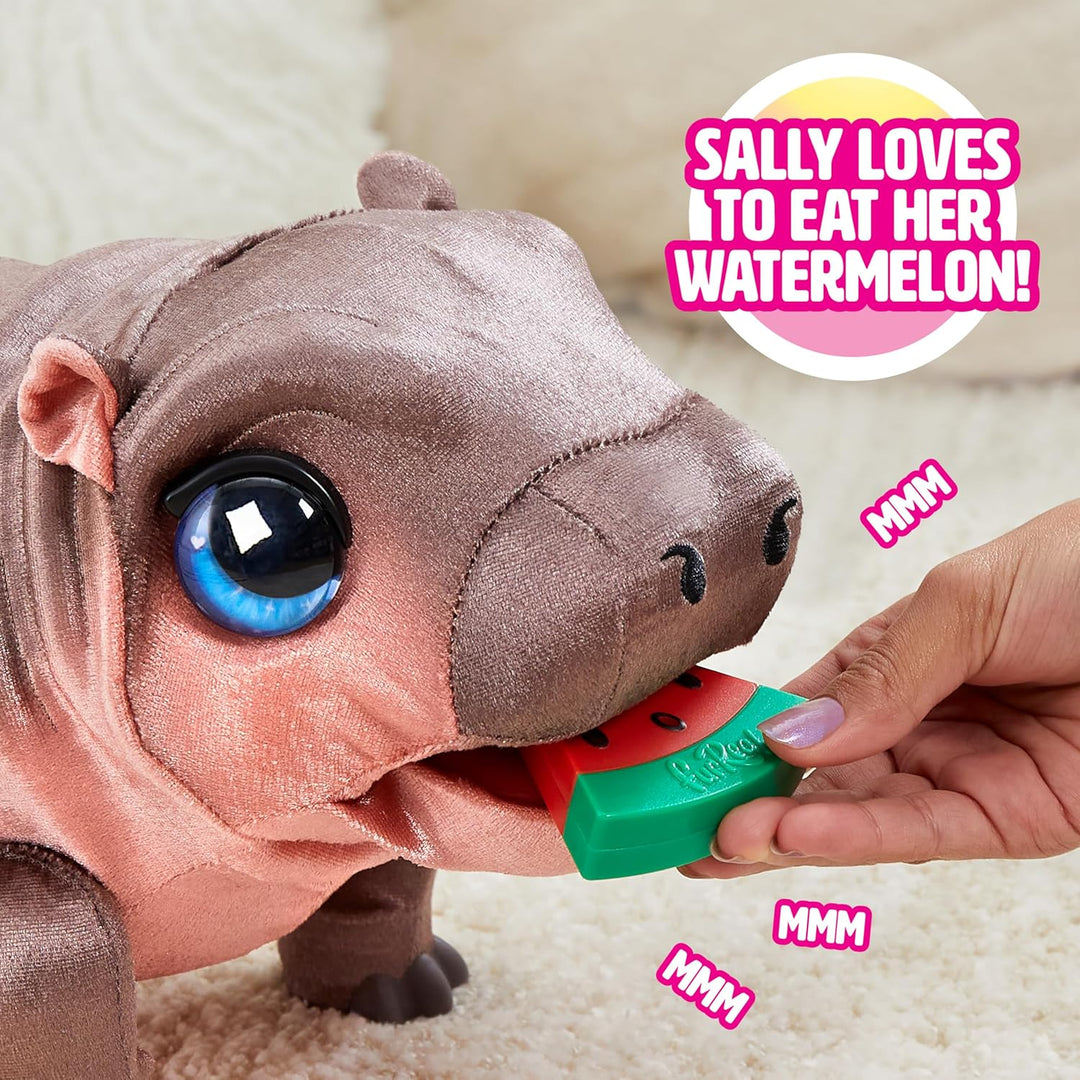 FurReal Sally The Silly Hippo 9 Inch Interactive Plush