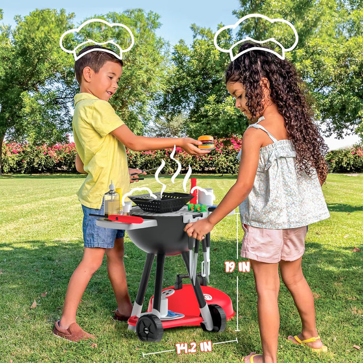 JOYIN Juego de 34 piezas de juguetes de cocina, parrilla de juego B...