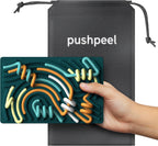 Tabla de Actividad Sensorial Pushpeel: Juguete de silicona para aliviar el estrés, ansiedad, TDAH y autismo | Silencioso, sin desorden | Niños de 3 años en adelante y adultos | Incluye bolsa de viaje