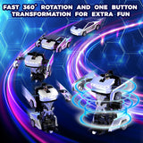 Transform RC Cyber Pickup Truck Car Robot Toy para niños, auto de c...