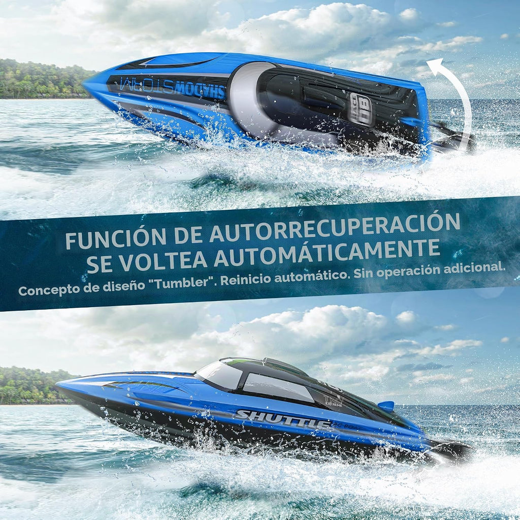BEZGAR Barco de velocidad de control remoto rápido de más de 20 KPH para