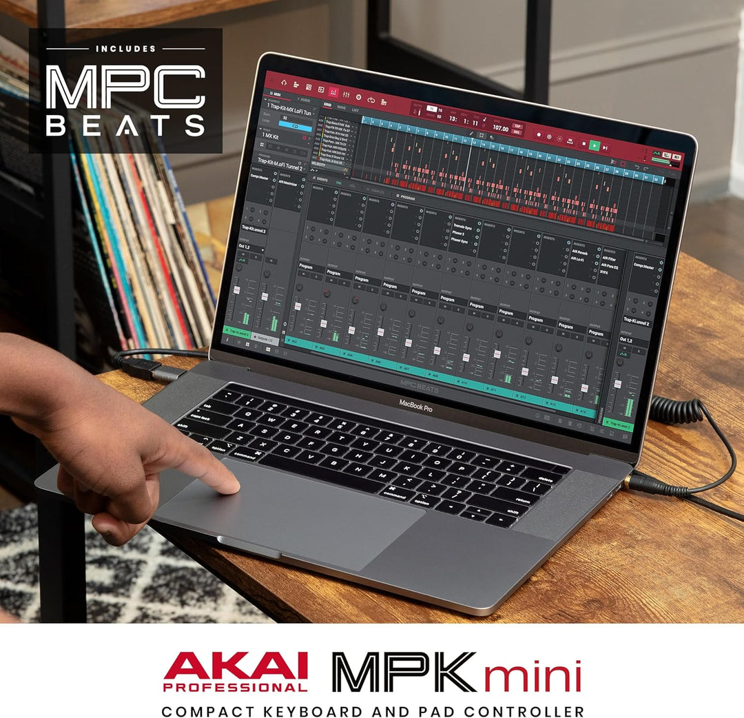 Akai Professional MPK Mini MK3 - Controlador de teclado MIDI USB de...