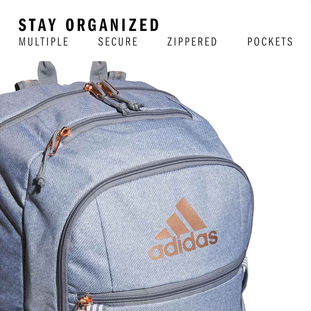 Mochila Adidas Excel Duradera Grande para Atletas con Bolsa para La...
