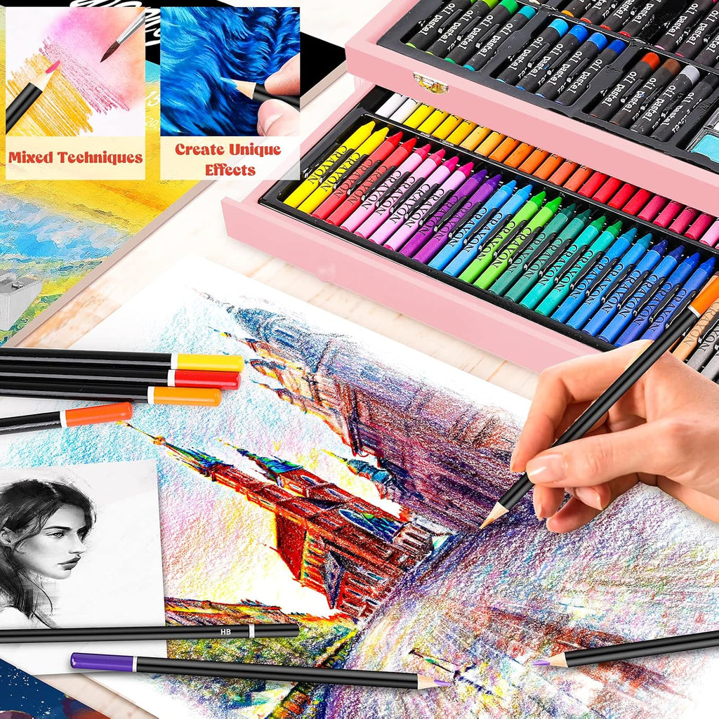 Caliart - Kit de suministros de arte, paquete de 153 unidades