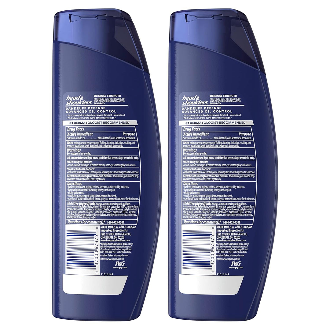 Head &amp; Shoulders Champú anticaspa, paquete doble de control de...