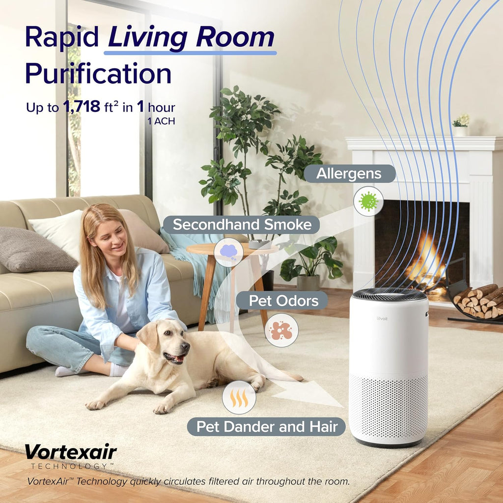 LEVOIT Purificadores de aire inteligentes para el hogar habitación grande