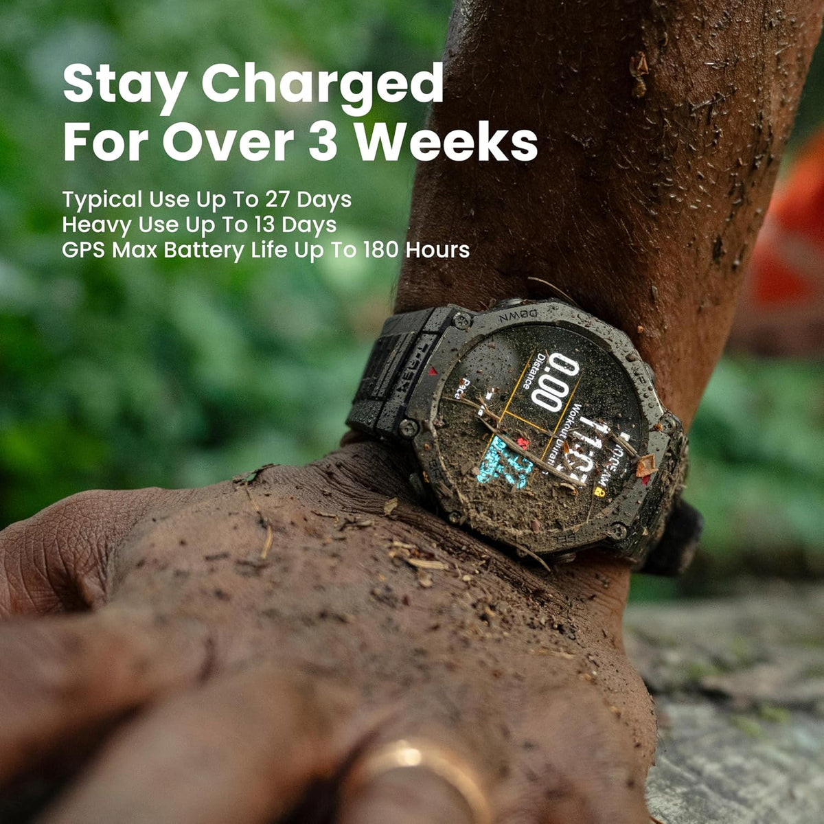 Amazfit T-Rex 3, reloj inteligente, pantalla AMOLED de 1.5", GPS, iOS