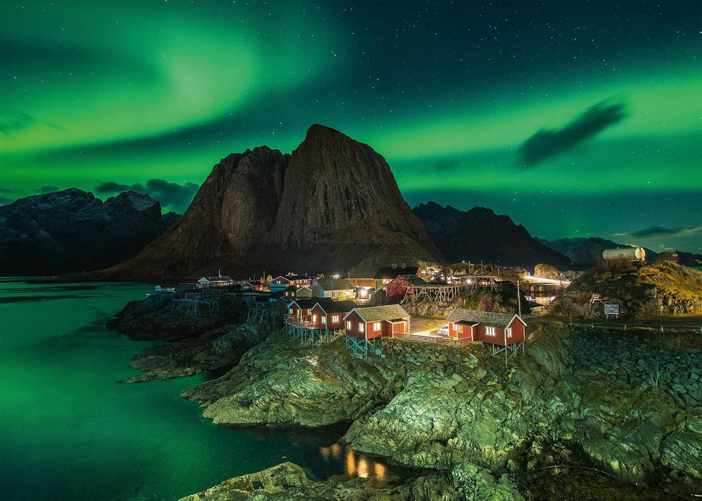 Ravensburger - Aurora Borealis, Noruega - Rompecabezas de 1000 piezas