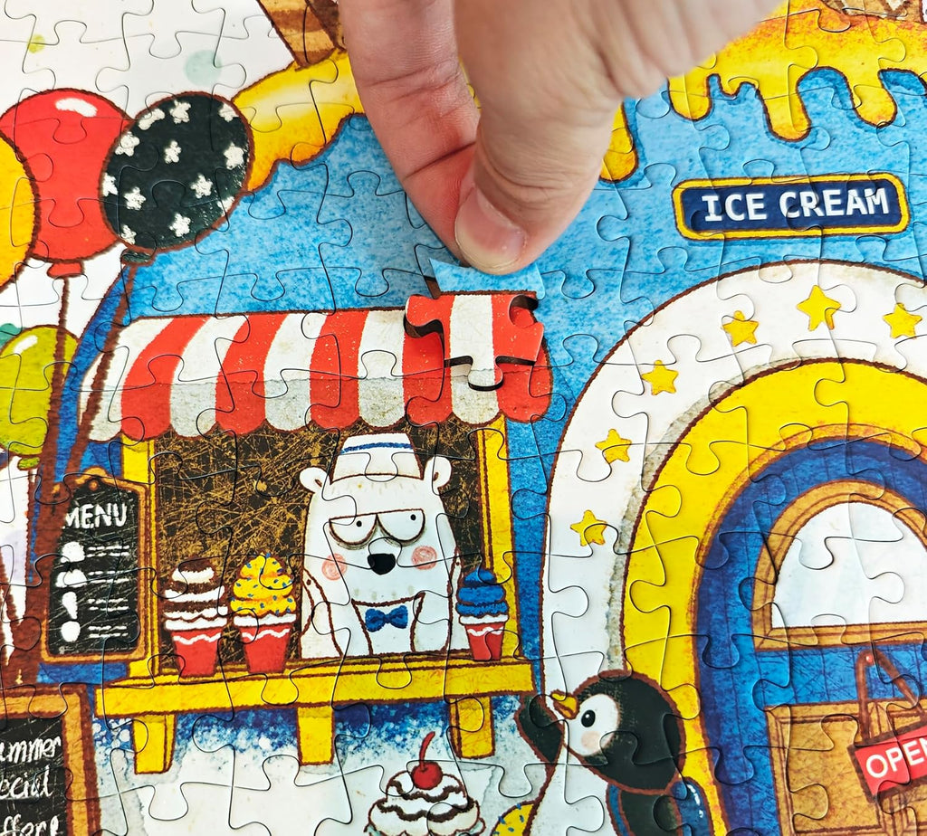 Penguin Story - Verano Diversión Helado de Temporada Rompecabezas de 520 Piezas para Adultos