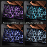 HITIME XVX M67 - Teclado inalámbrico al 60% por ciento, QMK\/VIA Bl...