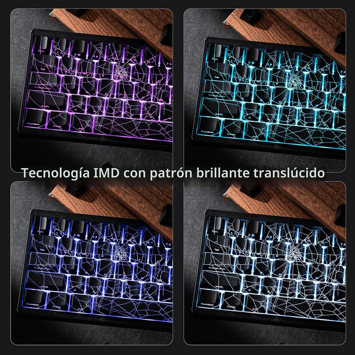 HITIME XVX M67 - Teclado inalámbrico al 60% por ciento, QMK\/VIA Bl...