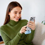 iWALK Cargador portátil de 5500 mAh, banco de energía pequeño de próxima generación, Azul bebé