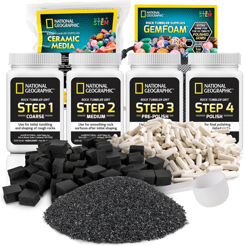 NATIONAL GEOGRAPHIC - Kit de repuesto para vaso de roca y medios - Kit de