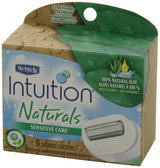 INTUITION Schick - Recambio de cuchillas de afeitar para piel sensi...