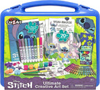 Disney Stitch Estuche de Actividades Creativas Definitivo para Niños, más de 70 Piezas para Diversión Creativa con el Favorito Stitch, Regalo para Niños y Niñas