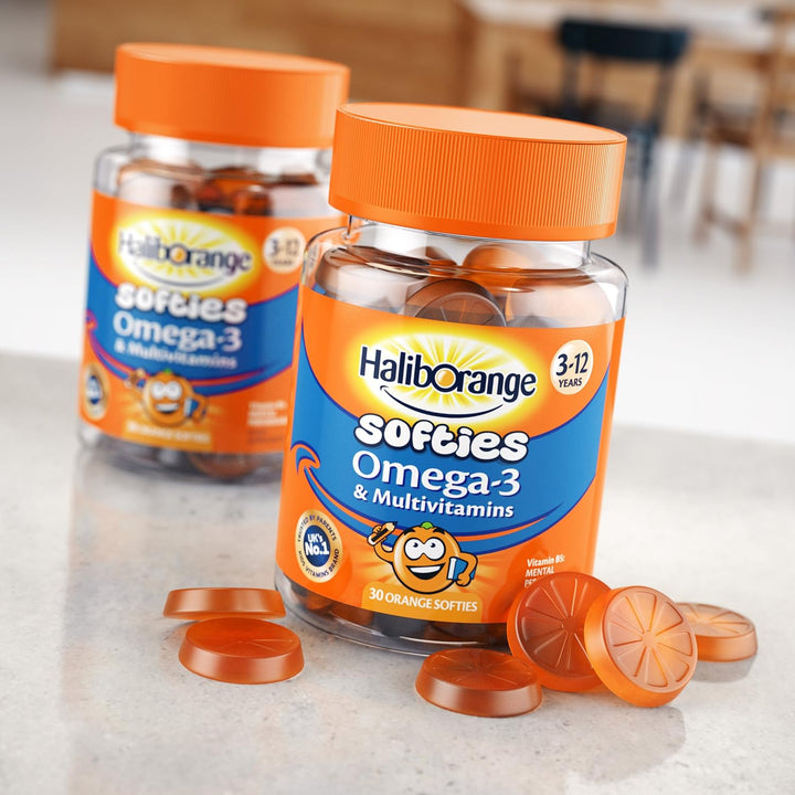Seven Seas Haliborange Multivitaminas y Omega-3 Orange Softies 30ct