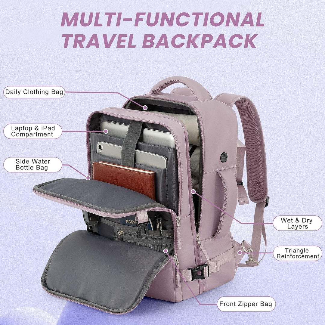 Mochila de Viaje Sinaliy, Púrpura, X-Grande