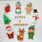 Craftorama Kit de costura para niños, divertido y educativo juego de manualidades de Navidad para niños y niñas de 7 a 12 años, cose tu propio conjunto de manualidades de fieltro navideño para