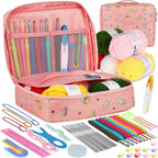 Aeelike Kit de ganchillo para principiantes adultos con 3 madejas de hilo de pastel degradado súper suave de 100 g (3.52 oz) 803.8 ft (267 yardas)