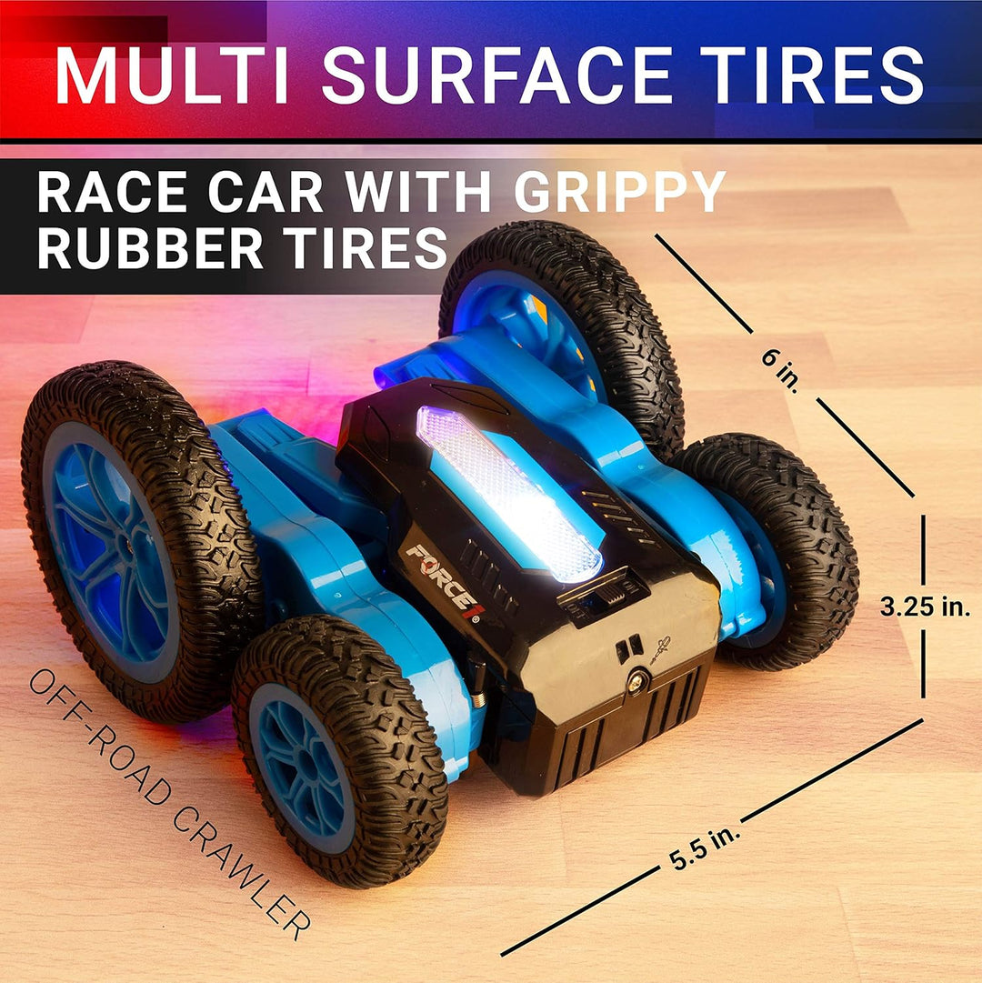 Force1 Tornado Blue - Auto de control remoto con LED para niños - C...