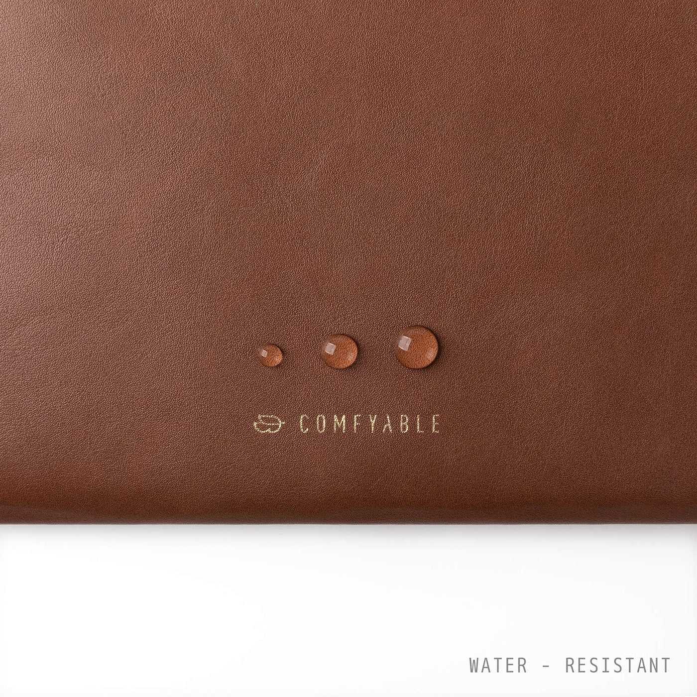Comfyable Funda de piel para laptop con funda para accesorios, comp...