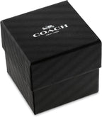 Reloj COACH Cass para mujer con cuarzo 2H – Caja cuadrada de acero inoxidable – Correa de piel de becerro – Accesorio elegante, regalo para ella 22m