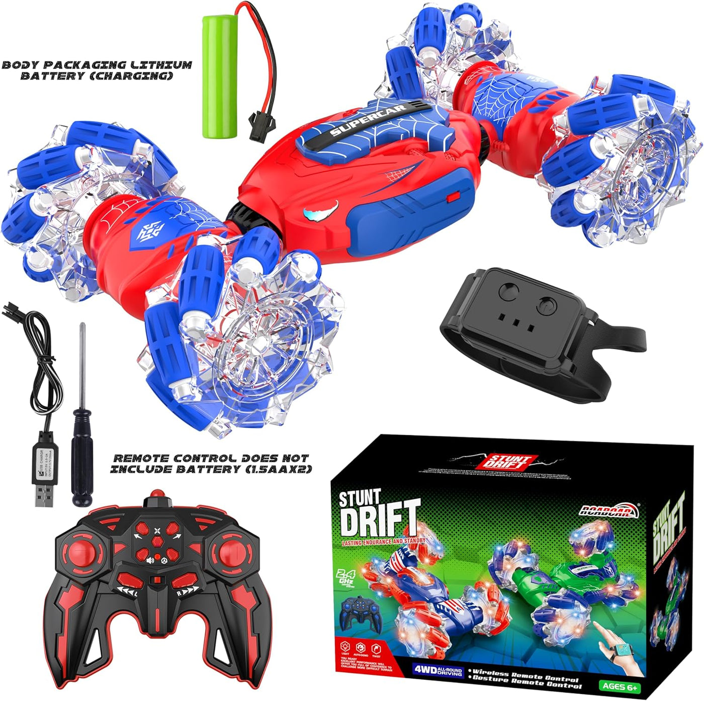 Carro de Control Remoto, Carro de Acrobacias RC con Detección de Ge...