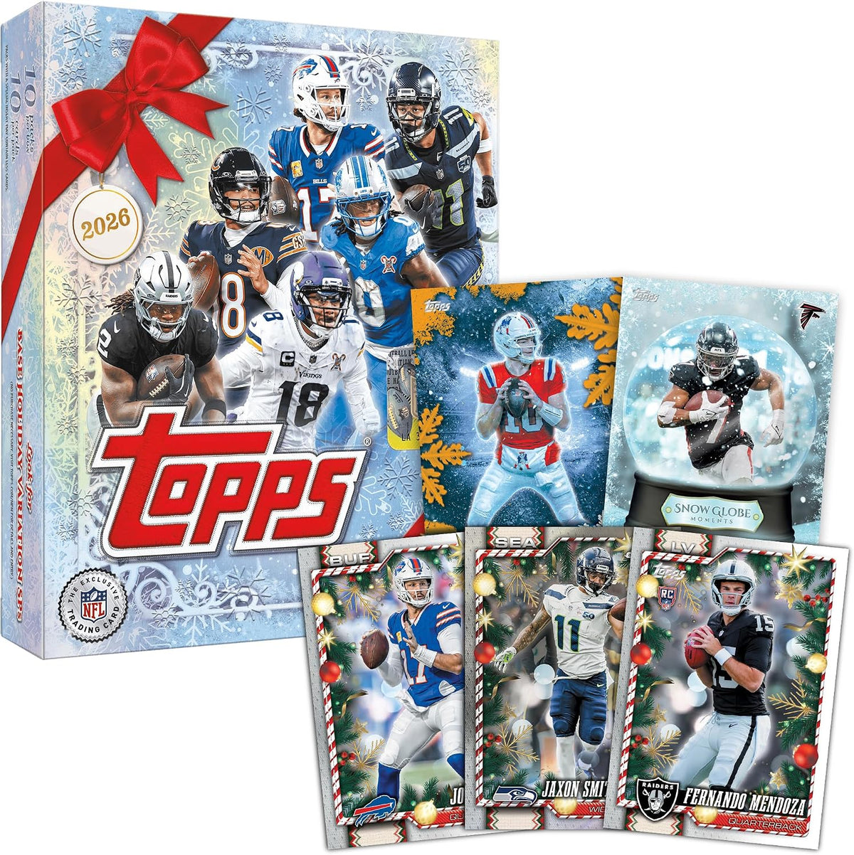 Topps Holiday Football 2026 - Sellado de fábrica - Mega Box