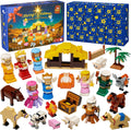 Calendario de Adviento de Nativity 2026 para niños, juego de bloques de