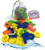Juego de 119 juguetes de baño de Toy Stop de 119 piezas con pato de goma gigante, calcomanías de baño, espejos, crayones, esponja, mini animales, animales medianos, botes apilables, letras de espuma,