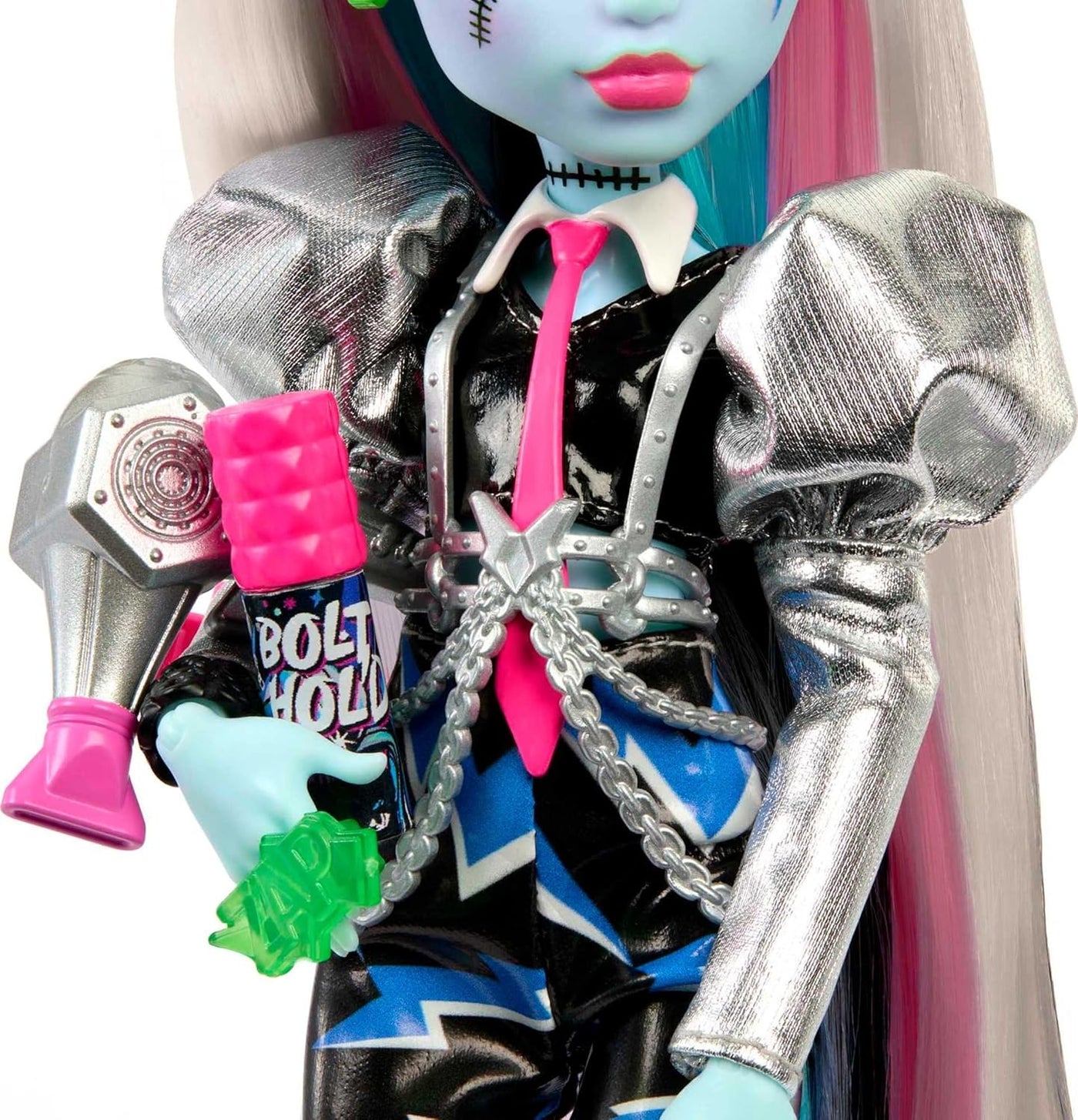 Muñeca Monster High, Frankie Stein Amped Up Rockstar con instrument...