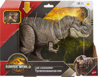 Jurassic World T-Rex figura de acción, juguete de dinosaurio, ataque de mordisco