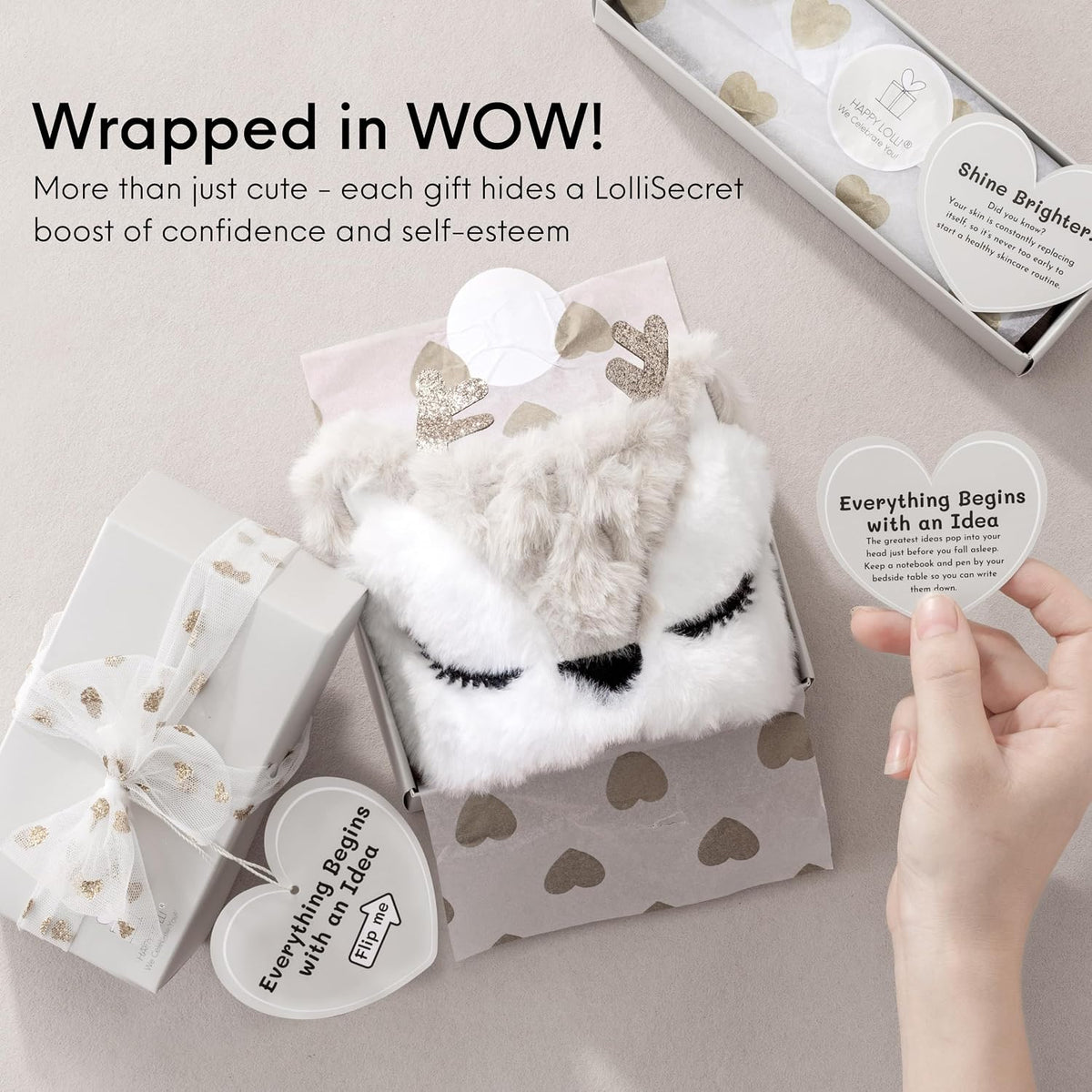 LolliBox Birthday Gift Set para niñasTween y adolescentes de 8–15 años, lista para regalar, 8 regalos envueltos individualmente