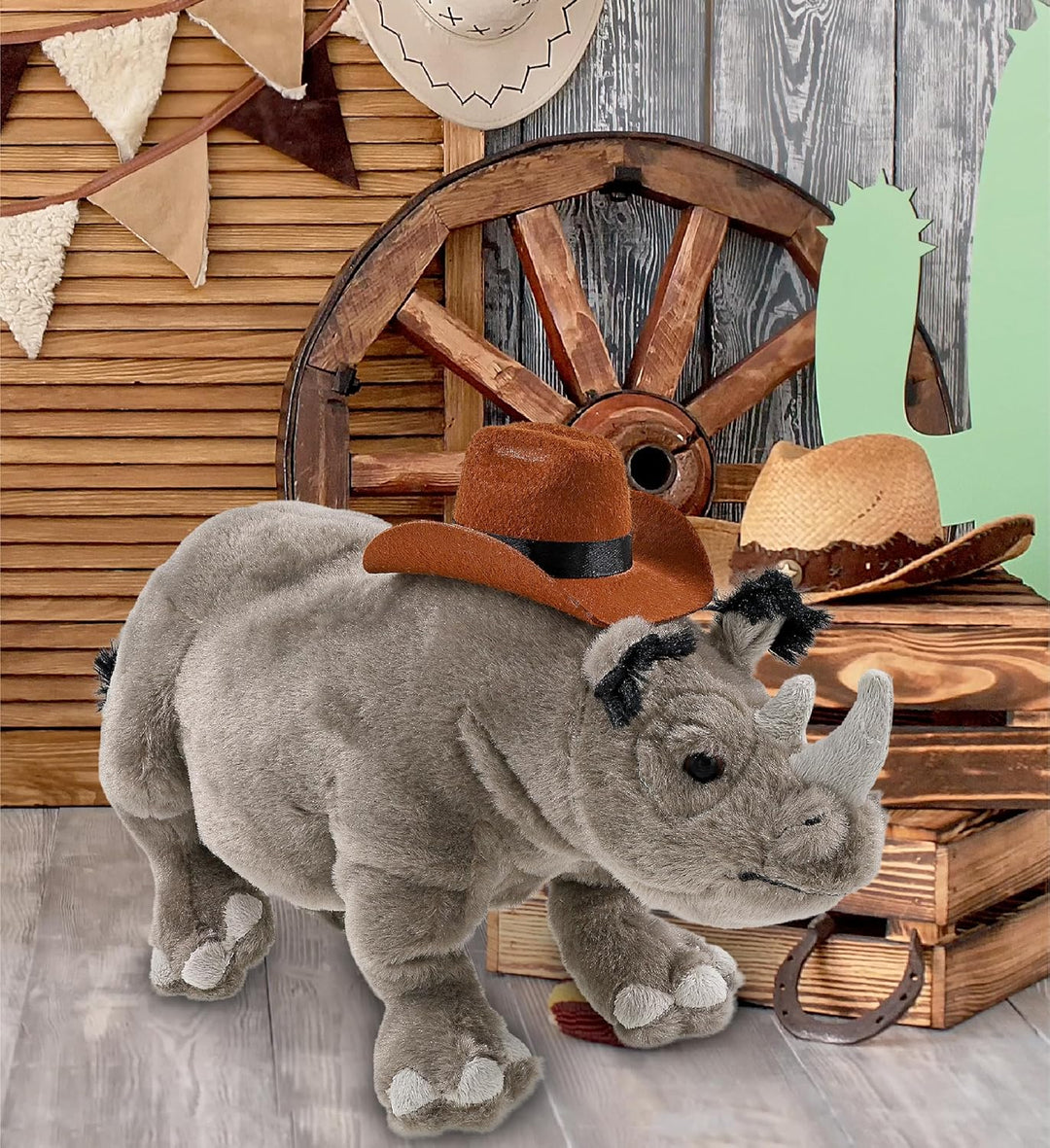 DolliBu Wild Collection - Sombrero de vaquero de peluche