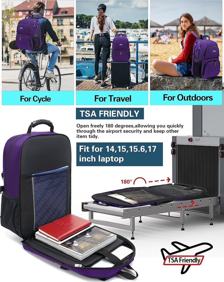 ProEtrade Mochila de viaje extra grande para portátil, antirrobo, p...