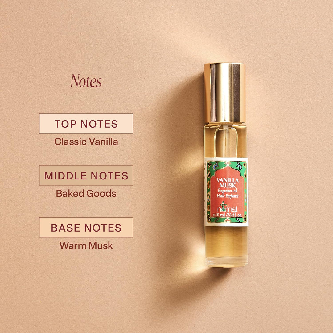 Aceite de Perfume de Vainilla y Almizcle Roll-On - Aceite de Fragan...