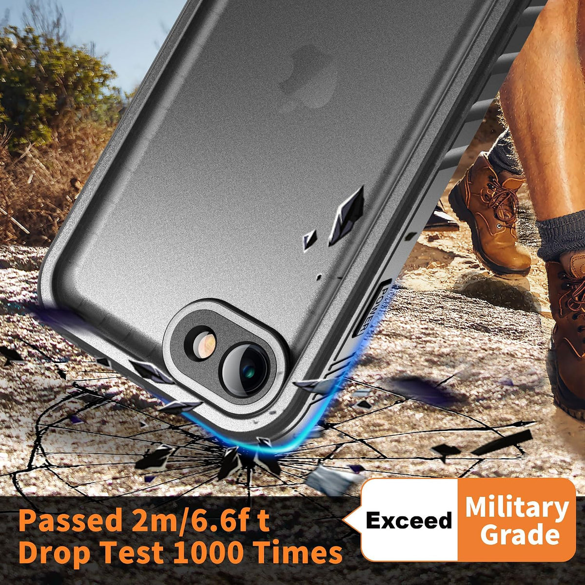 Cozycase Funda impermeable para iPhone SE 3rd 2022/SE 2nd 2020/iPhone 7/8