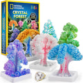 Kits de manualidades National Geographic para niños - Kit de cultivo de cristales, haz crecer 6 árboles de cristales en solo 6 horas, kit de manualidades educativas con suministros de arte, espécimen